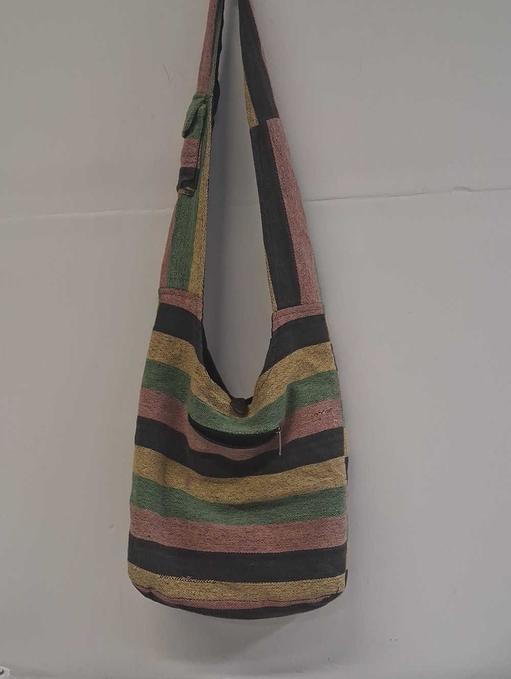 NWOT Striped Multicolor Casual Shoulder Hobo Bag